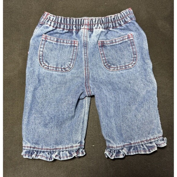 Vintage 2006 Berry Wear Strawberry Shortcake Denim Capri Shorts 0-3M Y2K EUC - Picture 6 of 8